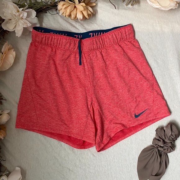 Nike Coral/Teal 5in Workout Shorts - Picture 2 of 5